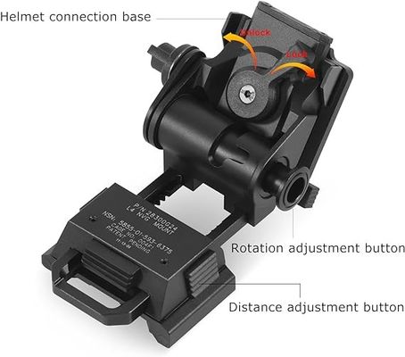 PVS15 18 Γυαλιά νυχτερινής όρασης Για L4G24 NVG Μεταλλικά ελαστικά κράνος νυχτερινής όρασης